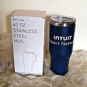 NEW Denali 40oz stainless steel insulated mug Intuit Expert Network logo